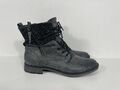 Mustang Stiefelette mit Schnürung graun EUR 40