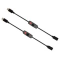 4X(Netzschalter USB Typ C mit Kontrollleuchte Stecker auf Buchse USB-C Verl3925
