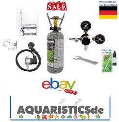 Aquarium CO2 Anlage Mehrweg mit Nachtabschaltung 2kg Profi Set AQUQA-NOA