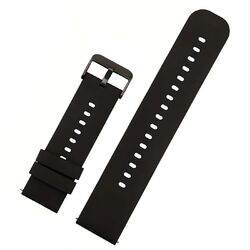 Silikon Ersatz Uhrenarmband Schwarz Smart Gummi Band Uhr 16 | 18 | 20 | 22 mm⭐ SCHNELLER VERSAND ⭐ TOP-SERVICE ⭐ DEUTSCHER HÄNDLER ✔