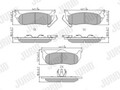 JURID Bremsbelagsatz Scheibenbremse 573319J Schachtel für JEEP CHEROKEE 3 WH WK