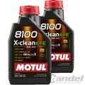 2x 1L MOTUL 8100 X-CLEAN EFE ÖL MOTORÖL 5W-30 passend für BMW LL04 MB 229.52 API