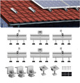 Alu Solarmodule Halterung Trapezblech Flachdach PV Befestigungsschiene Montage 