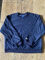 Adidas Sweatshirt Pullover Hoodie Oberteil Gr. 40 M Blau Mit Rückenprint TOP