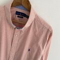 Polo Ralph Lauren Hemd 2XL XXL Herren Orange Gingham Kariert Stretch Classic Fit