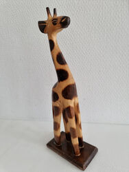 Holz Giraffe 21 cm Deko