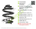Fahrwerksfeder Feder Schraubenfeder für VW Multivan T6 2003-2024 Hinten 39260