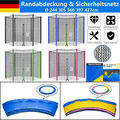 Trampolin Randabdeckung Sicherheitsnetz 6/8 Stangen Netz Ø244 305 366 397 427cm