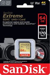 SanDisk Extreme SD Speicherkarte 16GB 32GB 64GB 128GB 4K UHD 180MB/s*