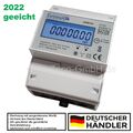 LCD Drehstromzähler Stromzähler MID geeicht mit S0 für Hutschiene 100A