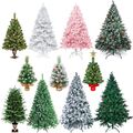 60cm-210cm Weihnachtsbaum Künstlicher Christbaum Tannenbaum Deko Baum Mit LED