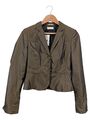 ST. EMILE Eleganter Damen Blazer Braun Gr. 34 Business Look