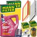 MANN INSPEKTIONSPAKET+5L MANNOL 5W-30 ÖL passend für OPEL ASTRA G bis 19MA9234