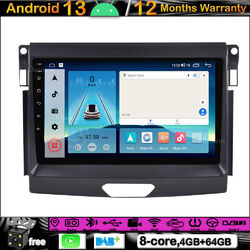 9"Android 13 Autoradio Carplay GPS SAT Navi DAB DVR BT For Ford Ranger 2015-2020