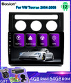 10.1''Android 14 Autoradio Car Stereo Für VW Touran 2004-2008 GPS Navi Carplay 