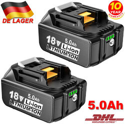 2X 18V/5,0Ah für Makita Akku BL1860B-2er Set-197422-4 BL1850B BL1830B BL1860B DE