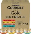 Nestle PURINA Gourmet Gold Raffiniertes Ragout Katzenfutter nass Sorten 96 x 85g