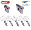 2er Set mit 5 Schlüsseln | ABUS | EC550 |Gleichschließend Profilzylinder | N+G