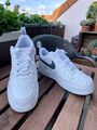 Nike Air force 1 Sneaker, weiß/grau, Gr. 43, getragen