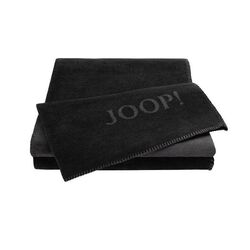 JOOP! Uni-Doubleface Wohndecke Decke 150x200 cm Schwarz-Anthrazit 587114 Sale