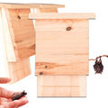 3x Fledermauskasten Fledermaushaus Fledermaus Nistkasten für Fledermäuse Holz 
