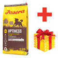 12,5 kg JOSERA Optiness mit Lamm ohne Mais adulte normal aktive Hunde + Geschenk