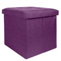 Sitzhocker Faltbar 38x38x38 cm Sitzwürfel Aufbewahrungsbox Stauraum Fußhocker