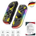 Joy Con Controller mit LED Wireless Gamepad 2er für Nintendo Switch /OLED /Lite