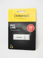 kQ Intenso USB Stick Alu Line 32 GB USB 2.0 Speicherstick silber