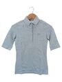 LACOSTE Poloshirt Damen Hellblau Gr. 34 Baumwolle/Elastan