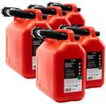  5x Benzinkanister rot 5L Reservekanister  Kanister UN-Zulassung