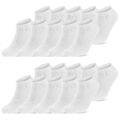 10 bis 100 Paar Sneaker Socken Baumwolle Damen & Herren Schwarz Weiß Grau