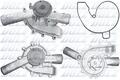 DOLZ M246 Kühlmittelpumpe Wasserpumpe passend für MERCEDES-BENZ M-Klasse (W164)