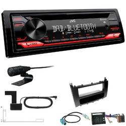 JVC KD-DB622BT DAB Auto Radio USB BT Set für Mercedes-Benz C-Klasse Facelift