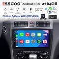 Autoradio DAB+ Android 13 2+64G Carplay GPS KAM Für Benz C-Klasse W203 2005-2009