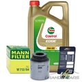 MANN-FILTER ÖLFILTER+5L CASTROL EDGE 5W-30 LL FÜR VW GOLF 6 5K 1.2 1.4 TSI