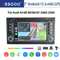 Für Audi A4 S4 RS4 B6 B7 B8 SEAT Carplay Android 13 Autoradio GPS Navi DAB+ KAM