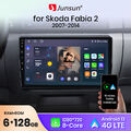 6G+128GB Android 13 Autoradio CarPlay DAB+GPS Navi für Skoda Fabia II 2008-14 4G