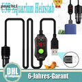 USB Aquarium Heizstab Aquariumheizung Digitalanzeige Mini Aquarien Regelheizer