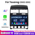 Autoradio Für VW T5 Transporter Touareg Android 12 DAB+ Carplay GPS Navi 6+128GB