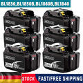 1-6X Für Original Makita 12Ah Akku 18V 6Ah BL1860 BL1850 BL1840 BL1830/Ladegerät