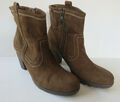 TAMARIS ° chice Stiefeletten Gr. 41 oliv Leder Damen Mode Schuhe Stiefel Boots