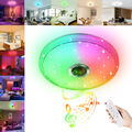 36W 48W LED RGB Deckenlampe Dimmbar mit Bluetooth Lautsprecher Fernbedienung DE