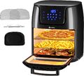 Airfryer XXL Heißluftfritteuse 12L Heissluft Fritteuse Minibackofen 1800W