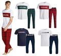 Herren Pyjama Jack Jones Loungewear Set Nachtanzug PJ Nachtwäsche Oberteil S-2XL