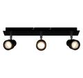 BRILONER Rock LED Deckenlampe 3-flammig Spot Schwenkbar Strahler Schwarz