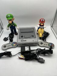 Super Nintendo SNES Konsole Controller Komplett SNSP-001A Top !