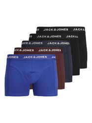 Herren Boxershorts 5er-Pack Basic Trunks Unterhosen Logo Print JACK& JONES