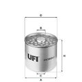 UFI Kraftstofffilter 24.360.00 für ALFA ROMEO AUDI CITROËN DAF