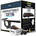 Für VW Touran Typ 1T1,1T2,1T3 Anhängerkupplung starr +eSatz 13pol uni 10-15 NEU